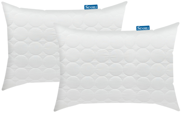 2x Poduszka 70x80 cm, antyalergiczna gruba pikowana z zamkiem