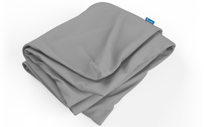 Prześcieradło z gumką 160x200 cm 100% bawełna - szare