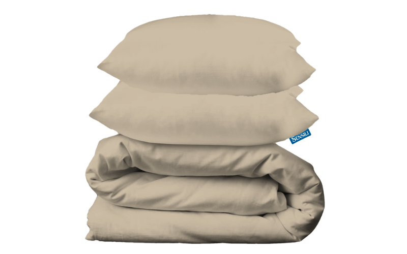 Pościel 100% Bawełniana - latte 160x200 + 2x 70x80