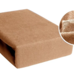 Prześcieradło FROTTE 160x200cm Z GUMKĄ - BEŻOWY