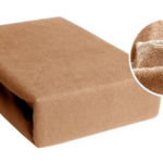 Prześcieradło FROTTE 160x200cm Z GUMKĄ - BEŻOWY