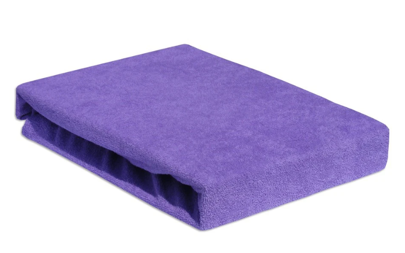 PRZEŚCIERADŁO 70x140cm Z GUMKĄ GRUBA FROTTA Ciemny fiolet