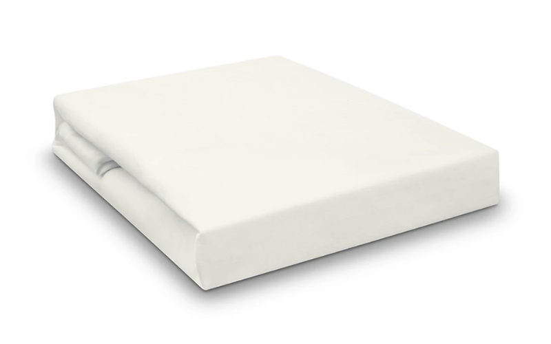 Prześcieradło bawełniane z gumką 90x200 CERTYFIKAT - ECRU