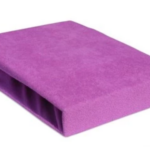 PRZEŚCIERADŁO 70x140cm Z GUMKĄ GRUBA FROTTA - FIOLET