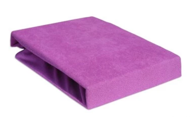PRZEŚCIERADŁO 70x140cm Z GUMKĄ GRUBA FROTTA - FIOLET