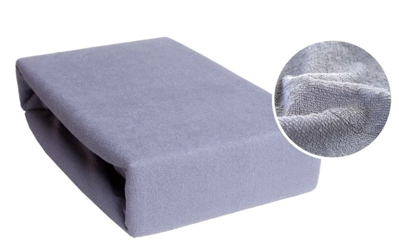 Prześcieradło FROTTE 140x200cm Z GUMKĄ - JASNY SZARY