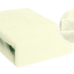 Prześcieradło FROTTE 140x200cm Z GUMKĄ - KREMOWY