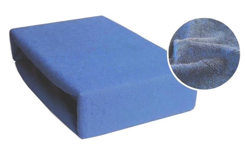 Prześcieradło FROTTE 220x200cm Z GUMKĄ - NIEBIESKI