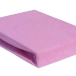 PRZEŚCIERADŁO 70x140cm Z GUMKĄ GRUBA FROTTA - RÓŻ