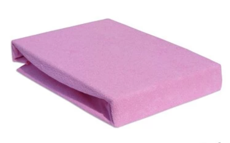 PRZEŚCIERADŁO 70x140cm Z GUMKĄ GRUBA FROTTA - RÓŻ