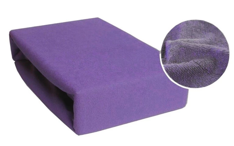 Prześcieradło FROTTE 220x200cm Z GUMKĄ - ŚLIWKA