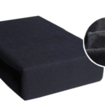 Prześcieradło FROTTE 220x200cm Z GUMKĄ - CZARNE