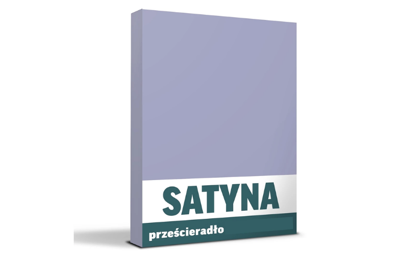 Prześcieradło 160x200 cm SATYNA BAWEŁNA - JASNY FIOLET