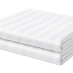 Prześcieradło Białe Hotelowe Tradycyjne  160x240 Adamaszek 1cm